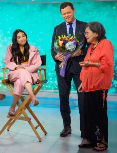  photo of Awkwafina with her grandmother.
