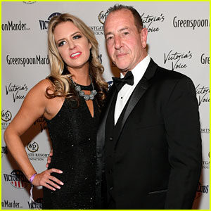 Up close photo of Michael John Lohan and his wife.