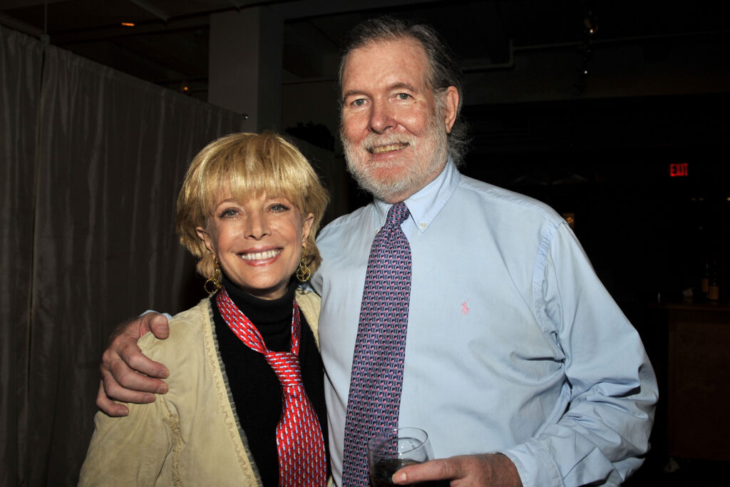 Aaron With Wife Lesley Stahl.