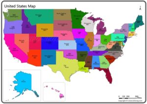 USA Map.