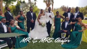 A  Wedding Photo Of Ifeanyi and His Wife Pastor Stephanie.
