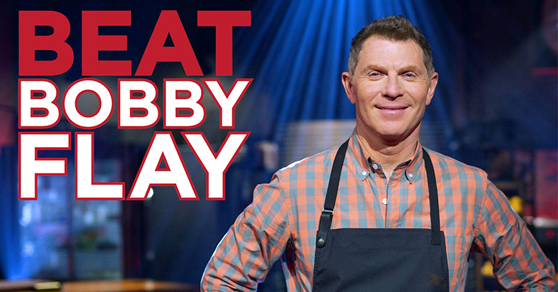 The Show Beat Bobby Flay is a program on the Food Network. Its first episode was aired on 24 August 2013 on the Network.